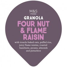 Marks and Spencer 4 Nut and Flame Raisin Granola Pot 70g