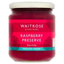 Waitrose Reduced Sugar Raspberry Preserve 310g
