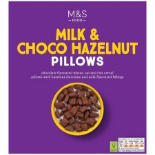 Marks and Spencer Milk and Choco Hazelnut Pillows 375g