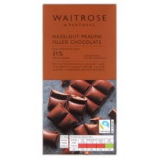 Waitrose Milk Chocolate with Hazelnut Praline 90g