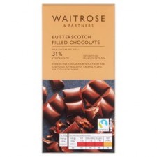 Waitrose Milk Chocolate with Butterscotch 90g