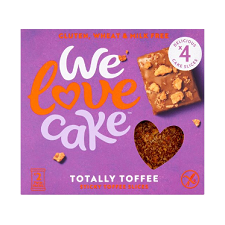 We Love Cake Free From Sticky Toffee Slices 4 pack 158G