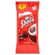 Mr Sheen Leather Wipes with Lanolin 30 per pack