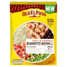 Old El Paso Mexican Chili and Paprika Burrito Bowl Kit 230g