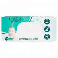 Rascal and Friends Biodegradable 52 Baby Wipes