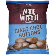 Marks and Spencer  Made Without Dairy Giant Choc Buttons 150g