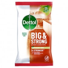 Dettol Antibacterial Biodegradable Kitchen Cleaning Wipes 25 per pack