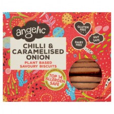 Angelic Free From Chilli and Caramelised Onion Savoury Biscuits 150g