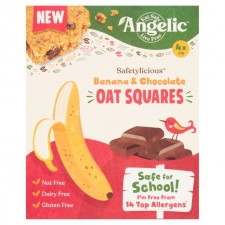 Angelic Free From Banana and Chocolate Oat Squares 4 x 30g