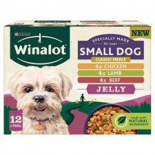 Winalot Small Dog Food Pouches Mixed in Jelly 12x100g