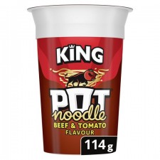 King Pot Noodle Beef and Tomato 114g