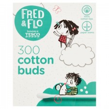 Tesco Fred and Flo Cotton Buds 300 Pack