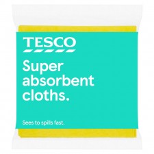 Tesco Super Absorbent Cloths 3 Pack