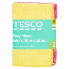 Tesco Microfibre Cloths 2 Pack