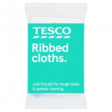 Tesco Ribbed Cleaning Cloths 4 Pack
