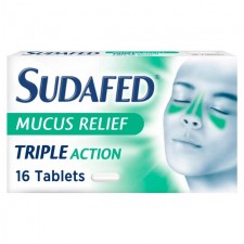 Sudafed Mucus Relief Tablets 16 Tablets