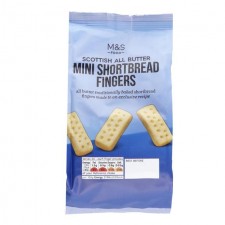 Marks and Spencer Mini All Butter Scottish Shortbread Fingers 125g bag