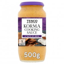 Tesco Korma Cooking Sauce 500g jar