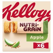 Kelloggs Nutri Grain Bars Apple 6 Pack