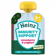 Heinz 6 Month Immunity Support Strawberry and Yogurt 85g pouch