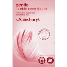 Sainsburys Gentle Tumble Dryer Sheets x40