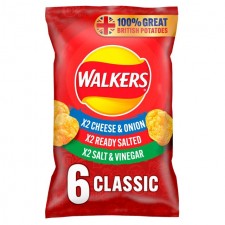 Walkers Classic Variety Crisps 6 Pack