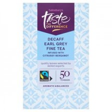 Sainsburys Taste the Difference Earl Grey Decaffeinated 50 Teabags