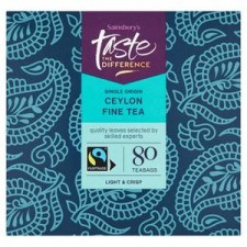 Sainsburys Taste The Difference Ceylon 80 Teabags
