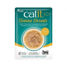Catit Divine Shreds Tuna with Seabream Wet Cat Food 75g