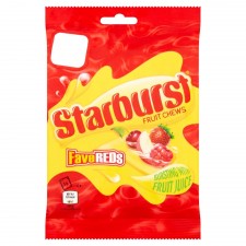 Retail Pack Starburst Fave Reds Fruit Chew Bags 12 x 127g