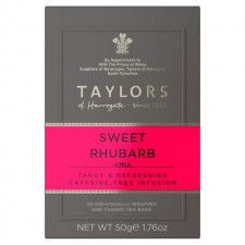 Taylors of Harrogate Sweet Rhubarb Teabags 20 per pack