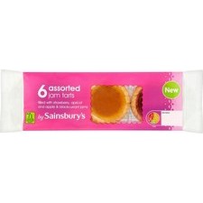 Sainsburys Real Fruit Jam Tarts 6 Pack