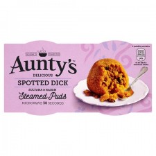 Auntys Spotted Dick Puddings 2x95g