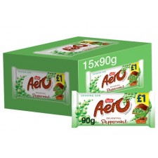 Retail Pack Aero Chocolate Peppermint Bar 15 x 90g
