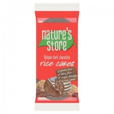 Natures Store Gluten Free Dark Chocolate Rice Cakes 100g