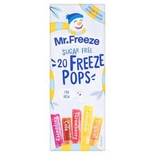 Mr Freeze Sugar Free Freeze Pops 20 x 45ml
