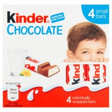 Kinder 4 Chocolate Bars 50g