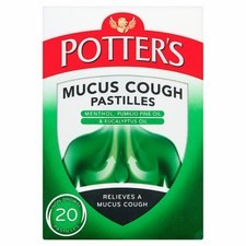 Potters Mucus Cough 20 Pastilles