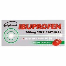 Galpharm Ibuprofen Liquid Capsules 16 per pack