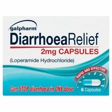 Galpharm Anti Diarrhoea Relief 2mg Capsules 6 per pack