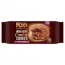 Foxs Indulgent Centre Cookie Triple Chocolate Biscuit 160G