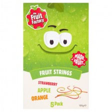 The Fruit Factory Strawberry Apple and Orange Fruit Strings 100g