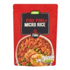 Asda Piri Piri Micro Rice 250g