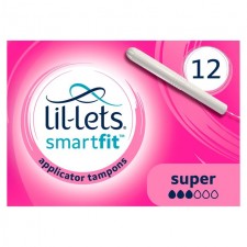 Lillets Cardboard Applicator Super Tampons 12 per pack