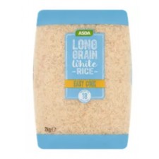 Asda Easy Cook Long Grain White Rice 2kg