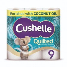 Cushelle Ultra Quilted Coconut 9 Toilet Rolls