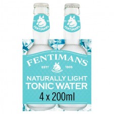 Fentimans Botanically Brewed Light Tonic Water 4 x 200ml