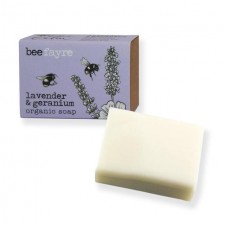 Beefayre BeeCalm Organic Geranium and Lavender Soap
