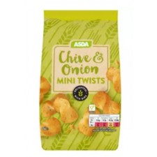 Asda Mini Chive and Onion Twists 125g