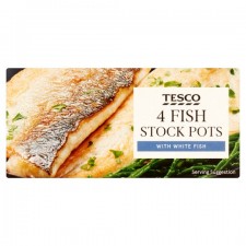 Tesco Fish Stock Pot 4 Pack 112G